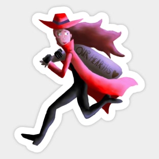 Netflix Carmen sandiego stealing our hearths Sticker